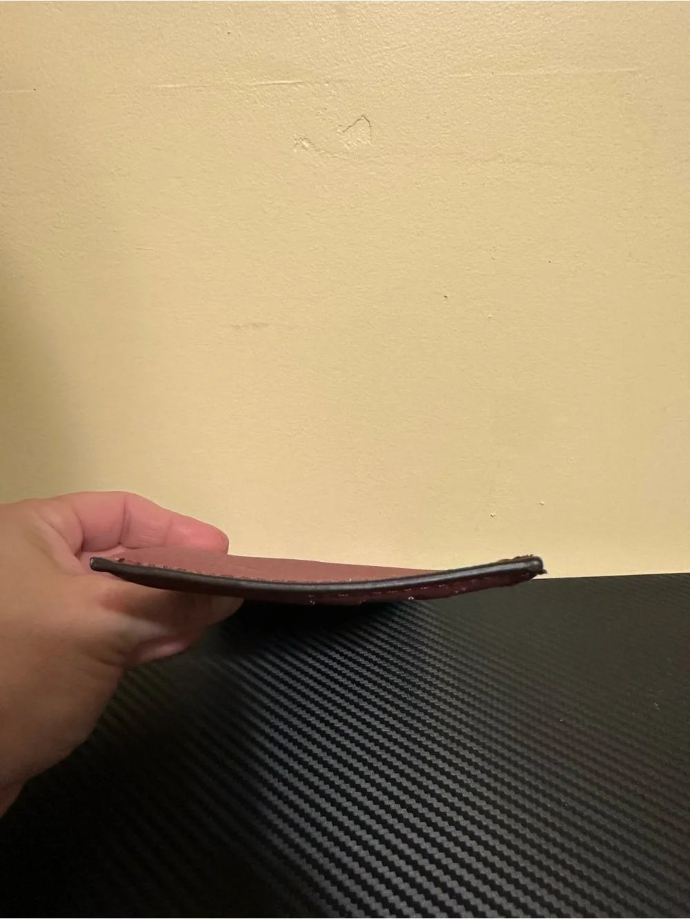Pink card wallet
